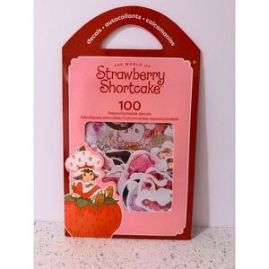 Strawberry Shortcake 100 Repositionable Decals Stickers RoomScapes DC1354 New